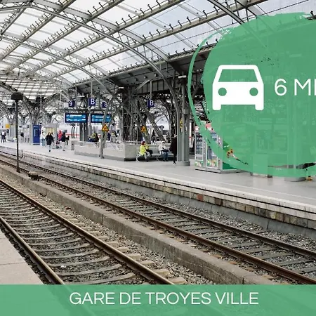 La Halte Troyenne I Parking, Gare - Confort & Cosy